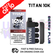 Shop Berry Plum Titan 10K Disposable Vape Kit Pack Of 10 - UK Vape World