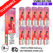 Shop Berry Watermelon (10MG) - VUSE GO 700Puff Box of 10 - UK Vape World