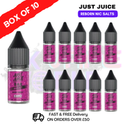 Berry Burst Just Juice Reborn Nic Salt Box Of 10 - £17.99 - UK VAPEWORLD