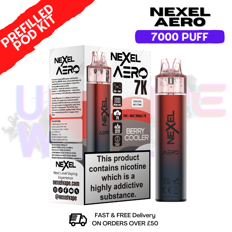 Nexel 7K Aero 7000 Puff Prefilled Pod Kit