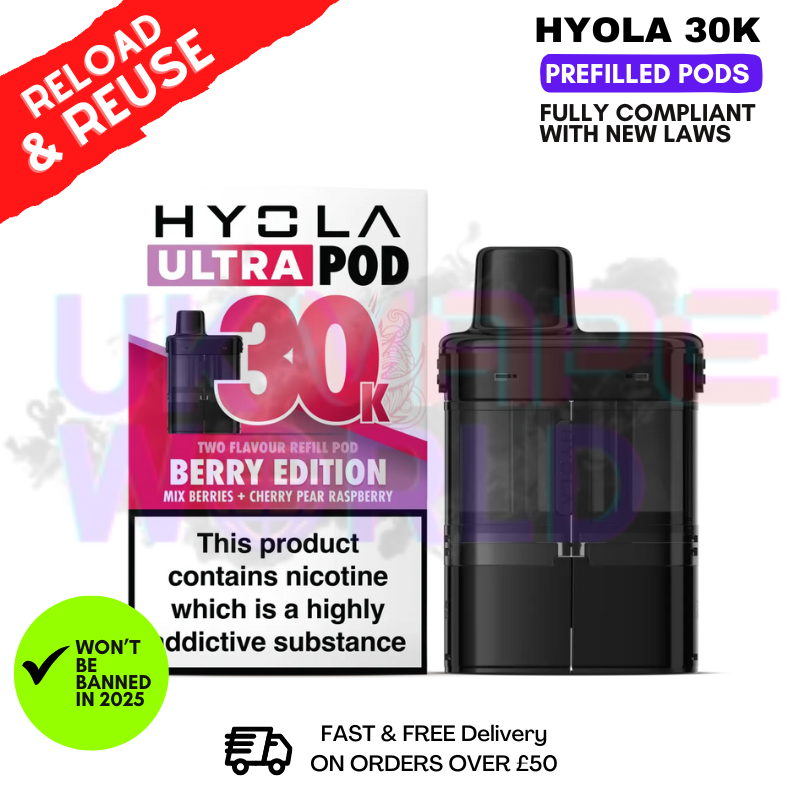 Shop Berry Edition Hyola 30K Replacement Pods - UK Vape World