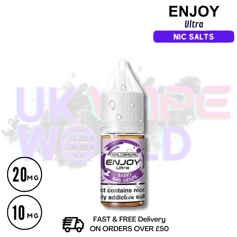 Shop Berry Grape Enjoy Ultra 9000 9K Nic Salt 10ML eLiquid - UK Vape World