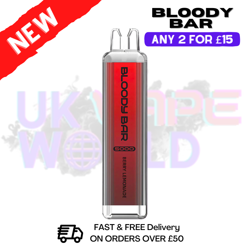Shop Berry Lemonade Bloody Bar 5000 Puffs Disposable - UK Vape World