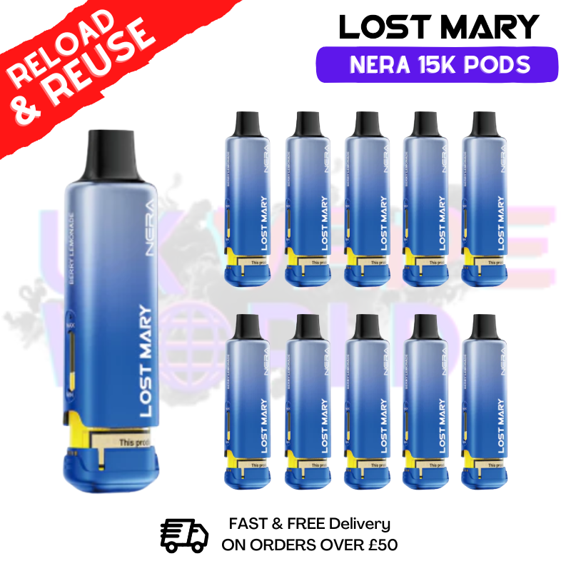 Berry Lemonade Lost Mary Nera15K REFIL Box OF 10 - ukvapeworld