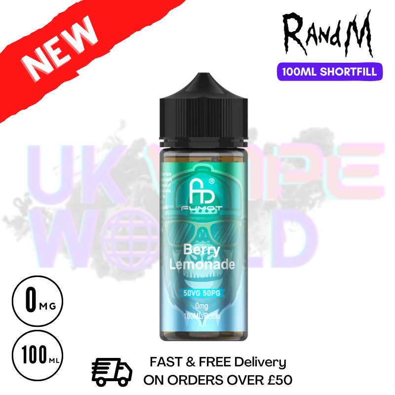 Berry Lemonade RandM 100ML Fumot Shortfill Eliquid - UK Vapeworld