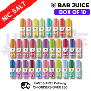 Shop Best Mixed Flavours - Bar Juice 5000 Nic Salt Box Of 10 - UK Vape World