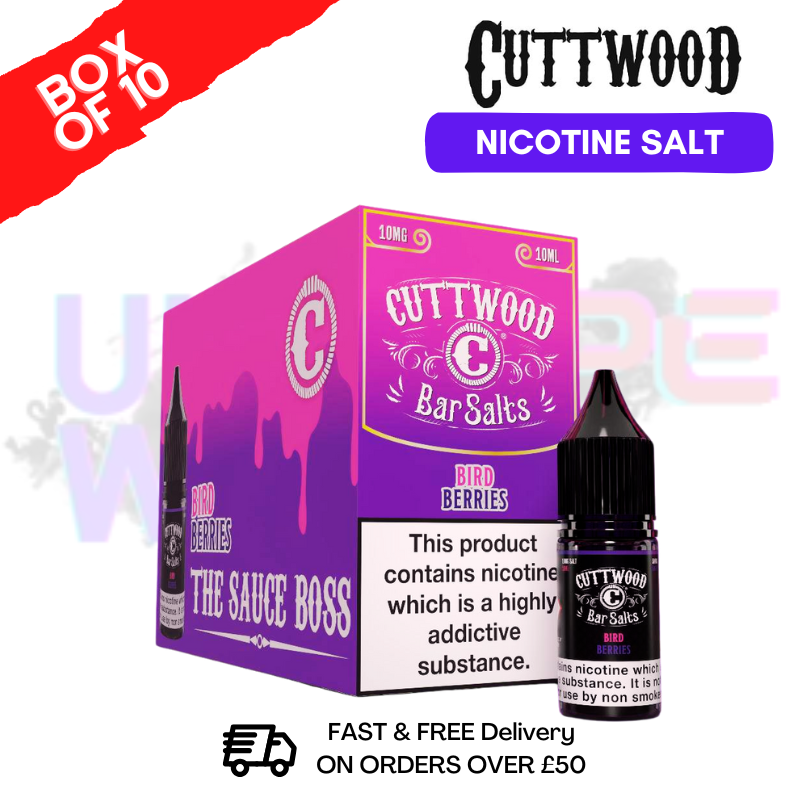 Bird Berries Cuttwood Bar Salt BOX OF 10 - ukvapeworld