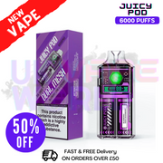 Shop Juicy Pod 6000 Pro Blue Sour Raspberry Kit - UK Vape World