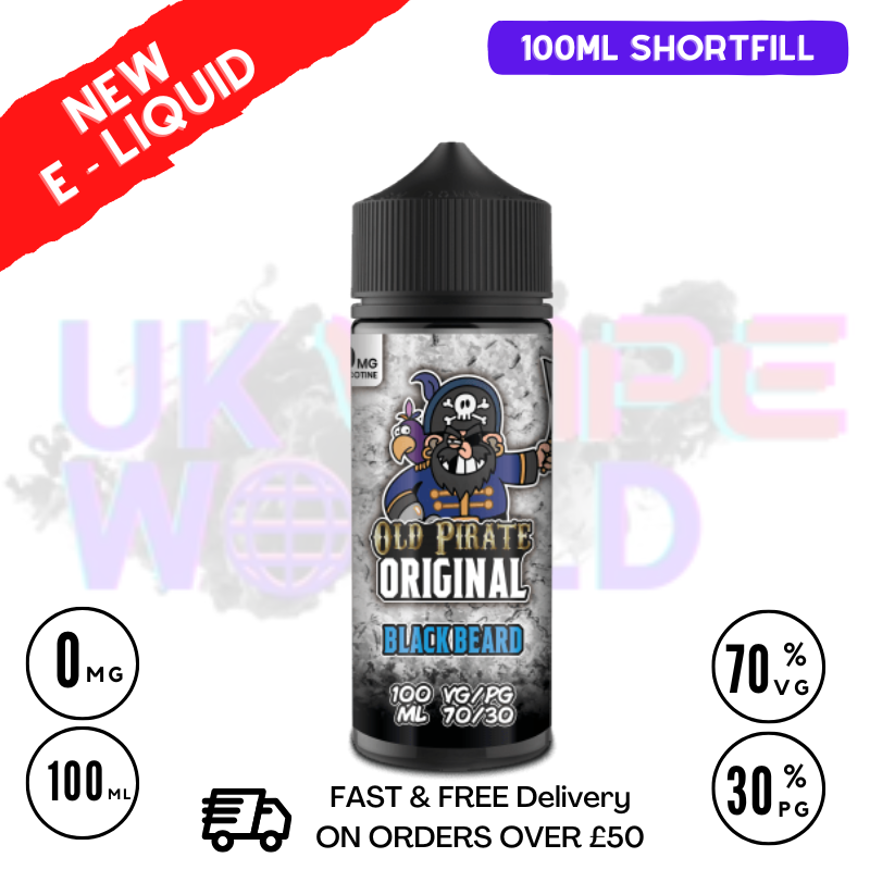 Black Beard Old Pirate Original 100ML Eliquid Black Beard Old Pirate Original 100ML Eliquid