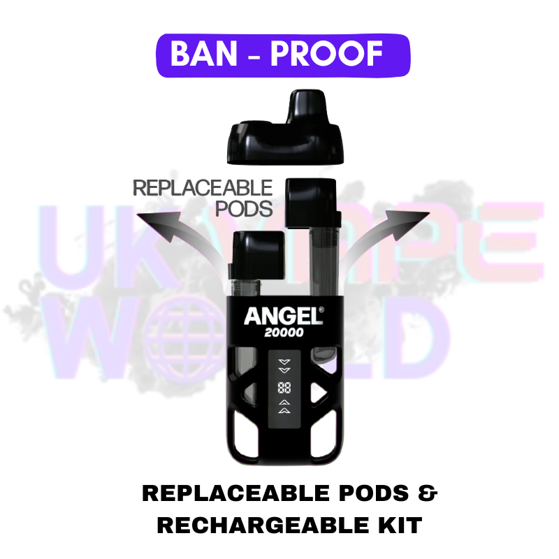 Black Edition Angel Bar 20K Puff Twist Prefilled Pod Kit