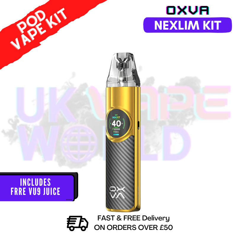 Black Gold OXVA NeXlim Refillable Pod Kit Black Gold OXVA NeXlim Refillable Pod Kit