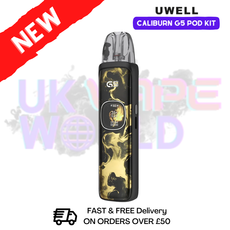 Black Gold Uwell Caliburn G5 Pod Kit - ukvapeworld