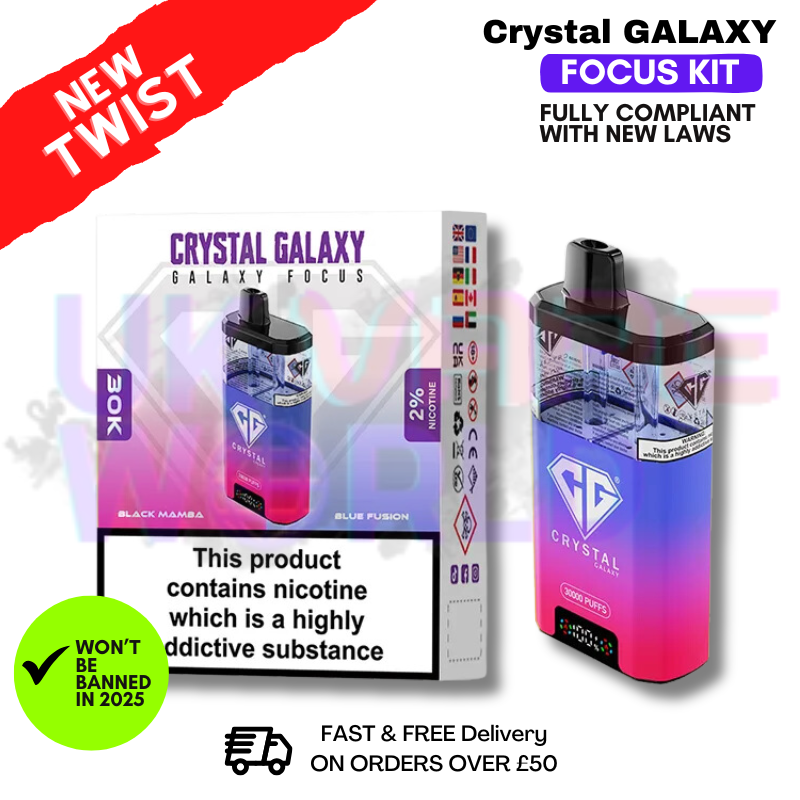 Puff Mamba Black Mamba Crystal Galaxy 30K Focus 2 Puff Kit
