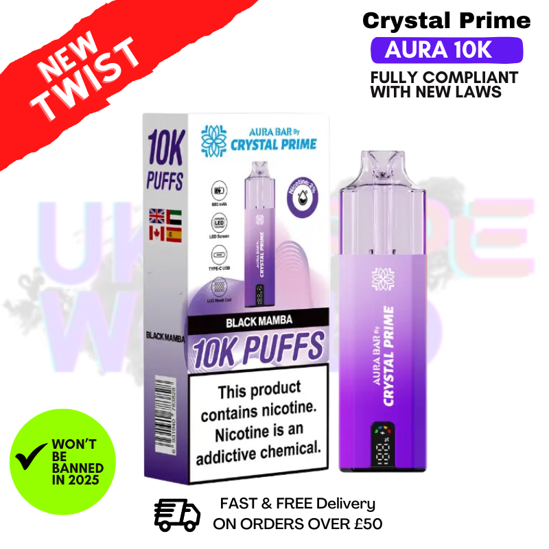 elfbar elfa master akku Black Mamba Crystal Prime 10K Puff Pod Kit