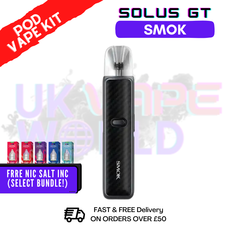 Shop Black Carbon Fiber Smok Solus GT Kit - £8.00 - UK Vape World