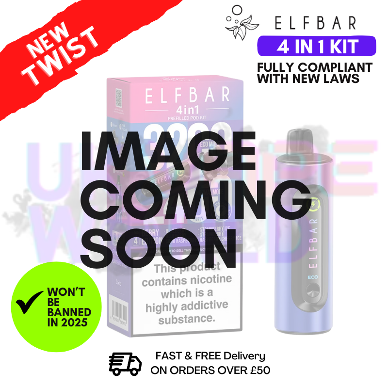 Black Edition Elf Bar 3200 & 2400 Puff (4 in 1) Prefilled Pod Kit