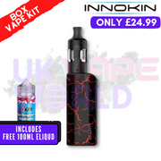 Shop Black Red Innokin Ez Watt Starter Kit + Free 100ML Liquid - ONLY £24.99 - UK Vape World