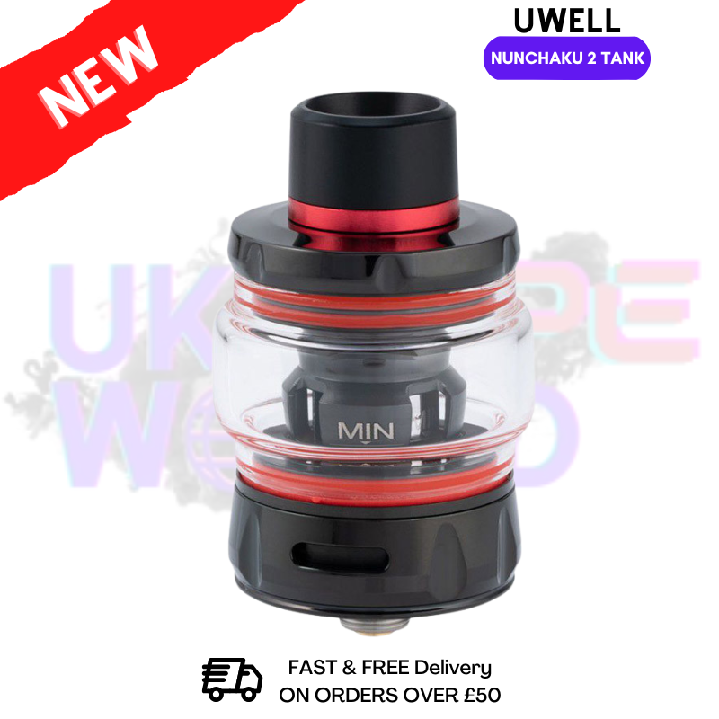 Shop Black Red Uwell Nunchaku 2 Tank - Only £9.99 (C) - UK Vape World
