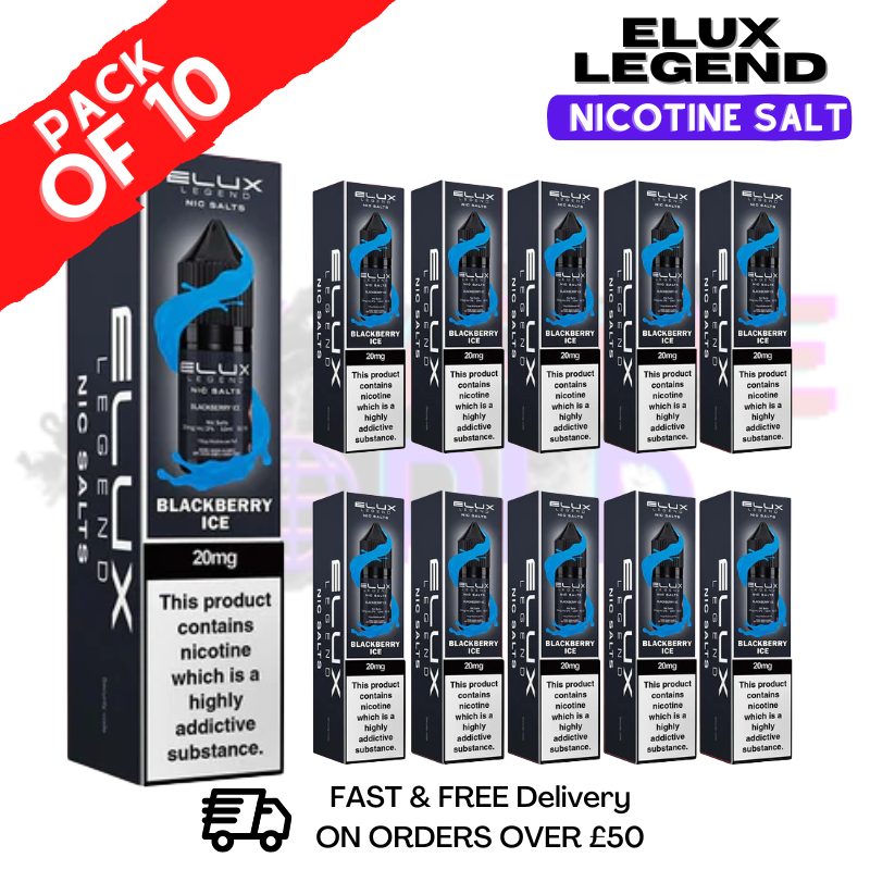 Blackberry ICE Elux Legend Nic Salt BOX OF 10