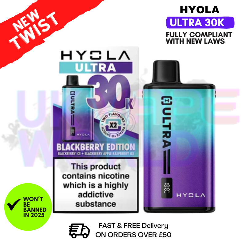 Blackberry Edition Hyola Ultra 30K Puff Prefilled Pod Kit