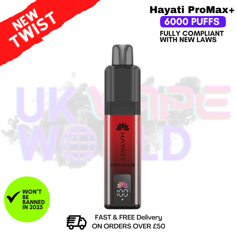 Shop Blackberry Raspberry Hayati Pro Max Plus 6000Puff Kit - UK Vape World