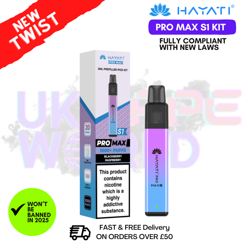 Blackberry Raspberry Hayati Pro Max S1 Prefilled Pod Kit - UK Vapeworld