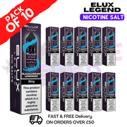 Blackcurrant Lemonade Elux Legend Nic Salt BOX OF 10