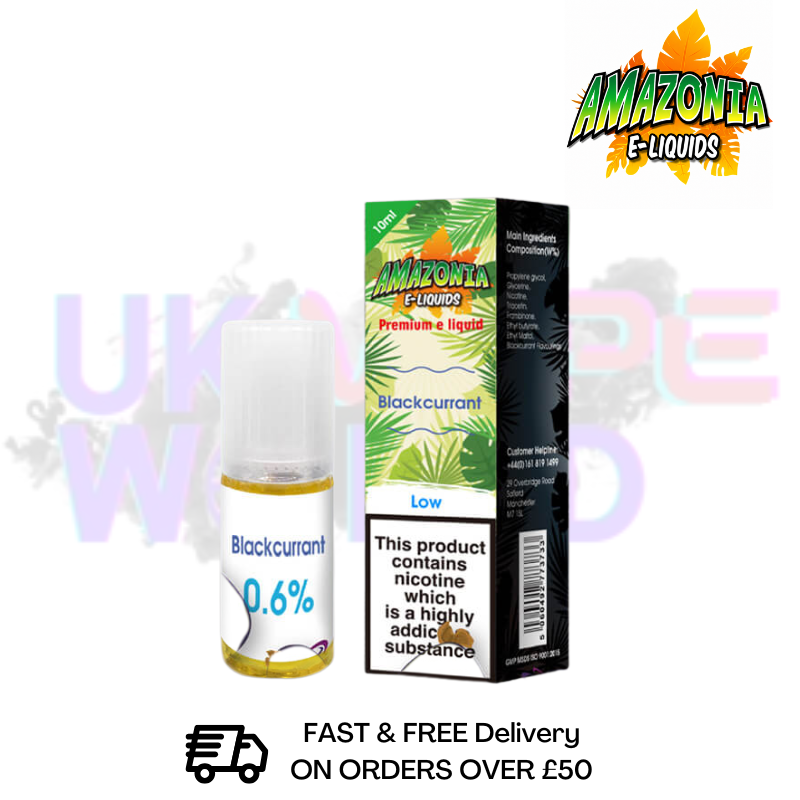 Amazonia 10ml Blackcurrant Eliquid Only £2.99 (PCS) - UK Vapeworld