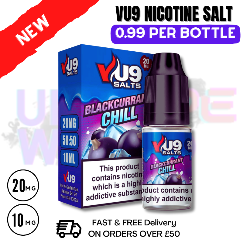 Shop Blackcurrant Chill Pod Nic Salt 10ml Nicotine E Juice by VU9 - UK Vape World