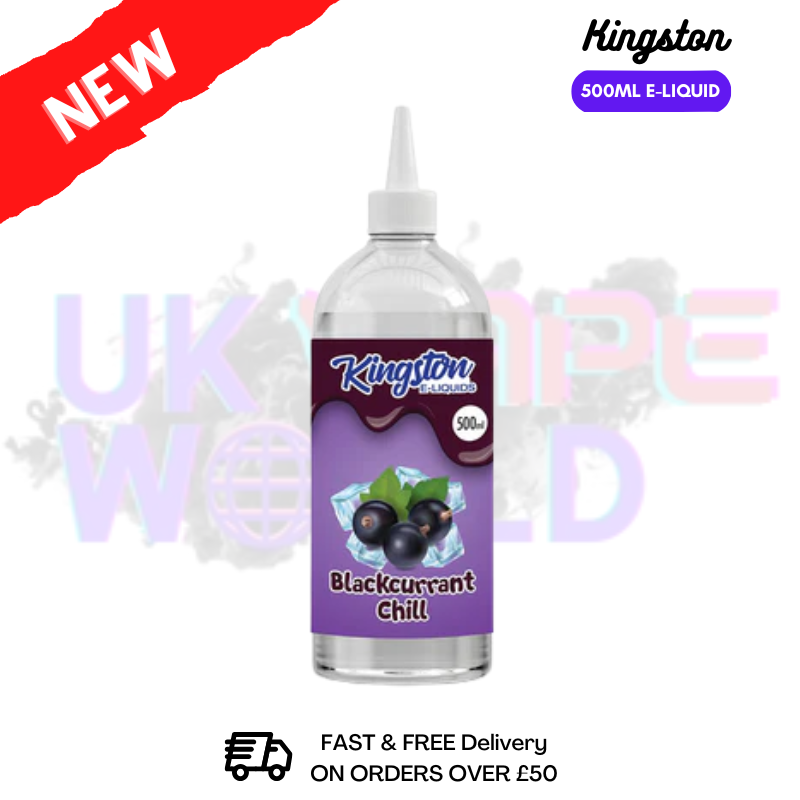 Blackcurrant Chill Kingston 70/30 500ml Shortfill - ukvapeworld