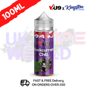 Blackcurrant Chill Shortfill Juice 100ML Eliquid - VU9 x Kingston - UK Vape World