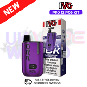 Blackcurrant Lemonade IVG Pro12 Prefilled Pod Kit - UK Vapeworld