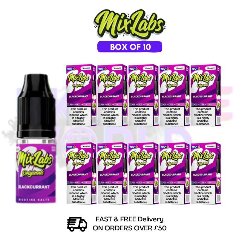 Blackcurrant MixLabs Nic Salt BOX OF 10 - £17.99 - ukvapeworld
