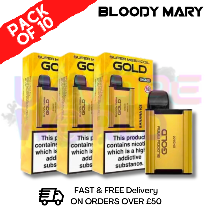 Shop Blueberry raspberry Gold Bloody Mary 600Puff Disposable Pod Kit - UK Vape World