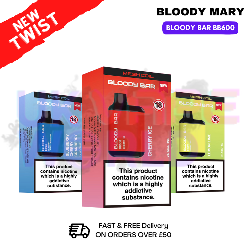 Shop Bloody Bar BB600 Prefilled Pod Kit - £3.99 - UK Vape World