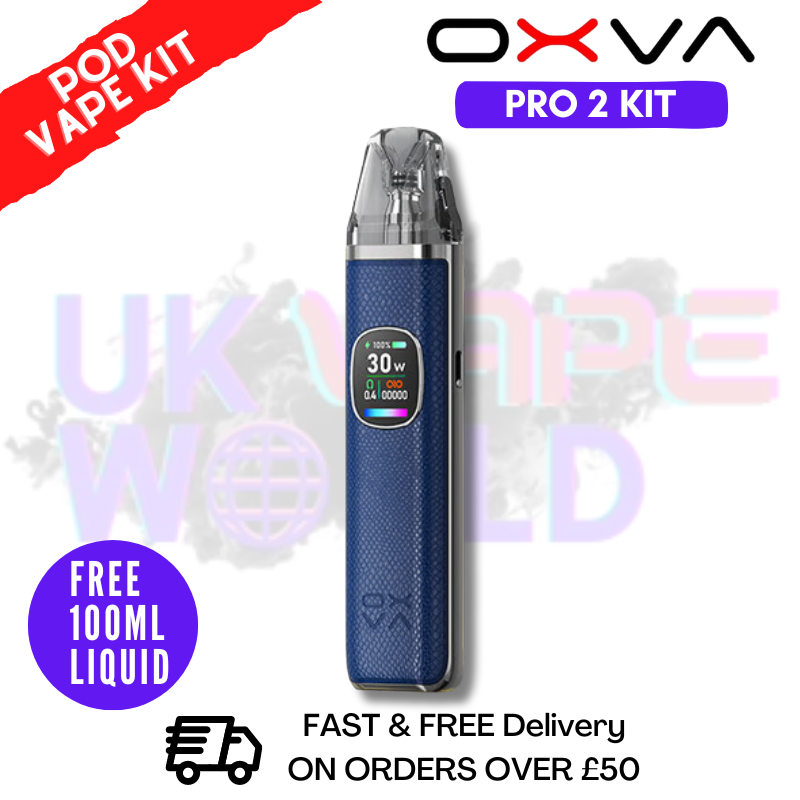 Shop Blue Python Oxva Xlim Pro 2 Pod Kit + Free 100ML Liquid - UK Vape World