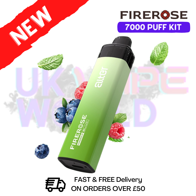 Elux Firerose 7K 7000 Puff Blue Crush Prefilled Pod Kit - ukvapeworld