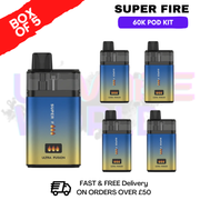 Blue Cherry Edition SuperFire 60K Ultra Fusion Box Of 5 - ukvapeworld