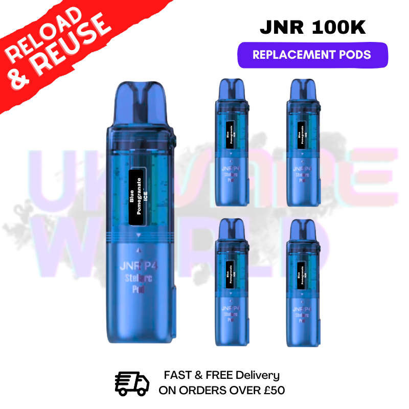 Blue Pomegranate ICE JNR 100k Sterllarc Replacement Pods Box Of 5 - ukvapeworld