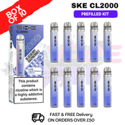 Blue Raspberries SKE CL2000 Kits Box Of 10 - £39.99 - ukvapeworld