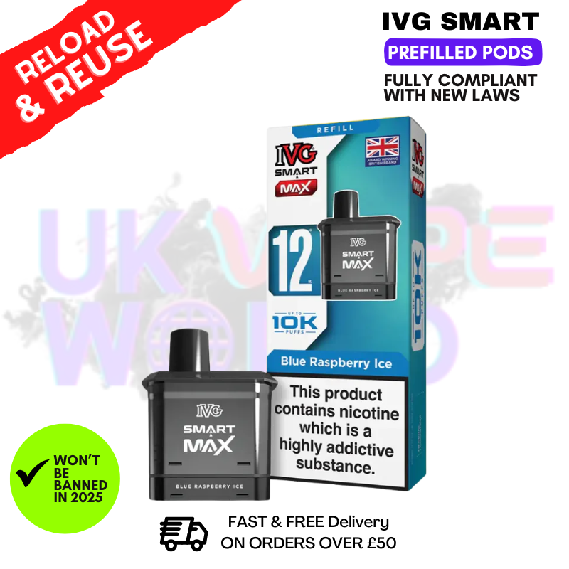 Blue Raspberry ICE IVG Smart Max Replacement Pod