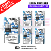 Blue Raspberry ICE Nexel 15K REPLACEMENT PODS BOX OF 5 - ukvapeworld