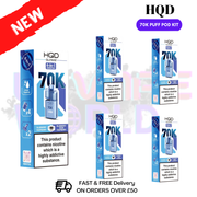 Blue Raspberry HQD Glow Air 70k Vape Kit Box of 5 - ukvapeworld