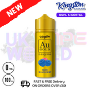 Shop Blue Raspberry - AU Gold Kingston 100ML Eliquid - UK Vape World