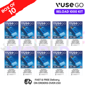 Blue Raspberry Vuse Go Reload 1000 Prefilled Pod Kit Box of 10 Blue Raspberry Vuse Go Reload 1000 Prefilled Pod Kit Box of 10