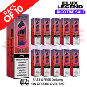 Blue Razz Cherry Elux Legend Nic Salt BOX OF 10