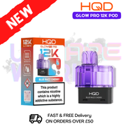 Blue Razz Cherry HQD Glow Pro 12K Puff Replacement Pods - ukvapeworld