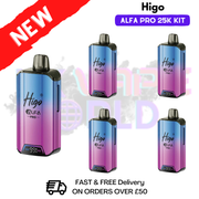 Blue Razz GB Higo Alfa Pro 25K Prefilled Pod Kit Box of 5 - ukvapeworld