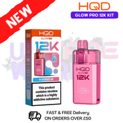 Blue Razz GB HQD Glow Pro 12K Puff Prefilled Pod Kit - ukvapeworld