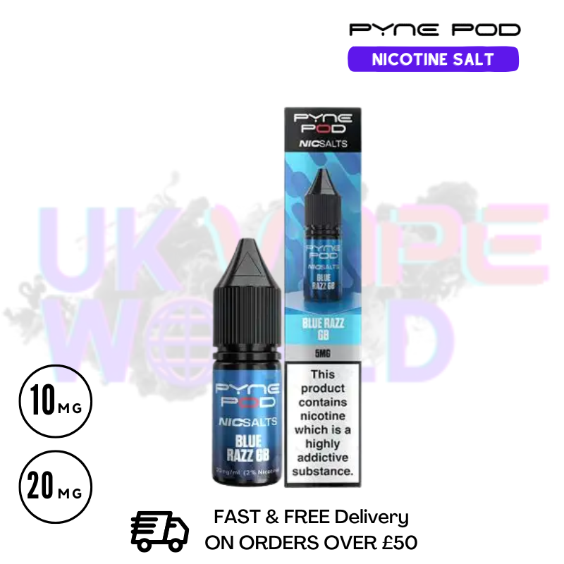 Pyne Pod Blue Razz GB Nic Salt - Only £1.99 (PC) - ukvapeworld